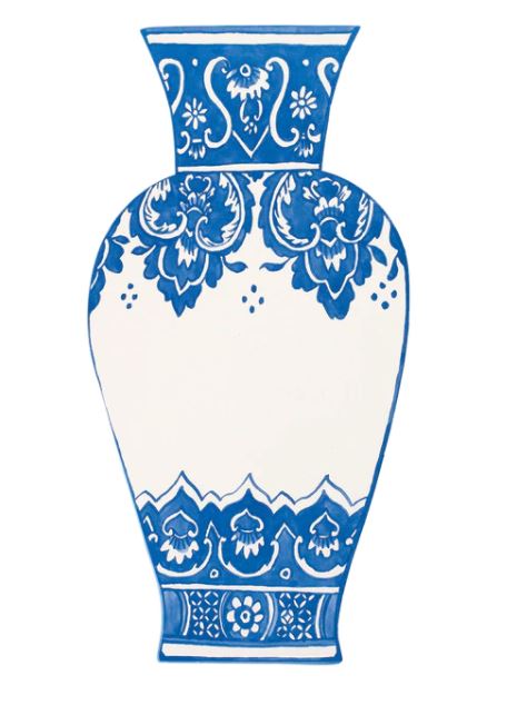 China Blue Vase Table Accent Placecards Hester and Cook 