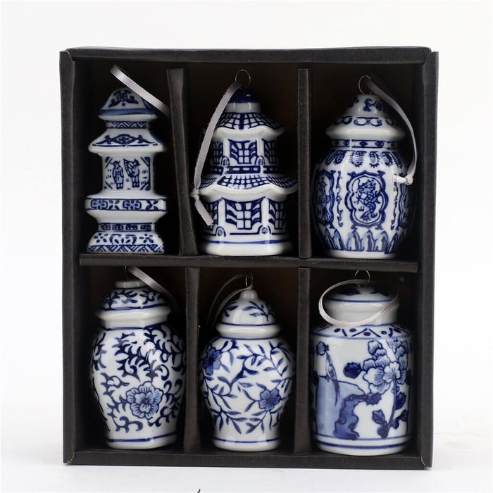 Chinoiserie Pagoda And Jars Ornaments ornament Danny's Fine Porcelain 
