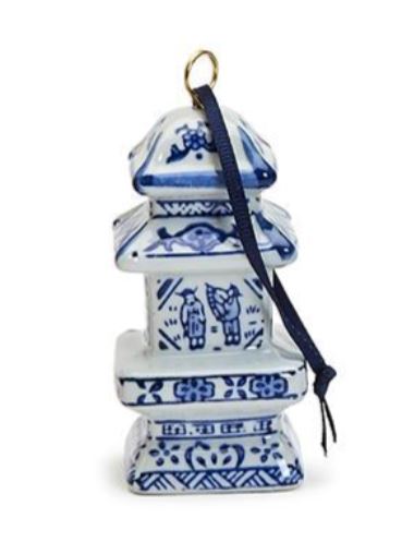 Chinoiseries Blue and White Ornament/Place Card Holders Ornament Two's Company 1 