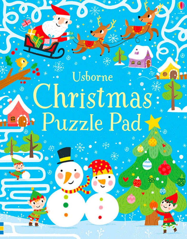 Christmas Puzzle Pad Book Usborne 