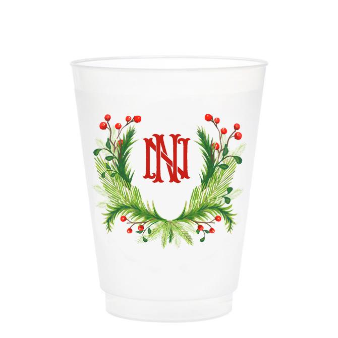 Christmas Single Initial Cups Drinkware Print Appeal N 