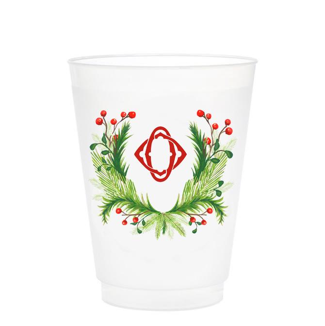 Christmas Single Initial Cups Drinkware Print Appeal O 