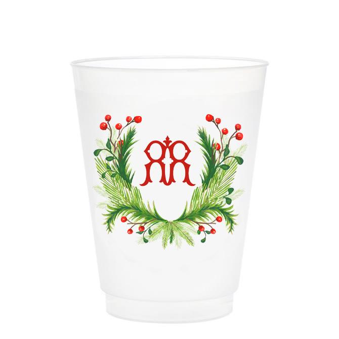 Christmas Single Initial Cups Drinkware Print Appeal R 