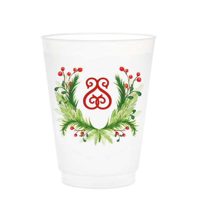 Christmas Single Initial Cups Drinkware Print Appeal S 