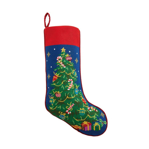 Christmas Tree with Presents Needlepoint Stocking Christmas Stocking Peking Handicraft 