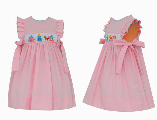 Cinderella and Chariot Smocked Dress Dress Petit Bebe 