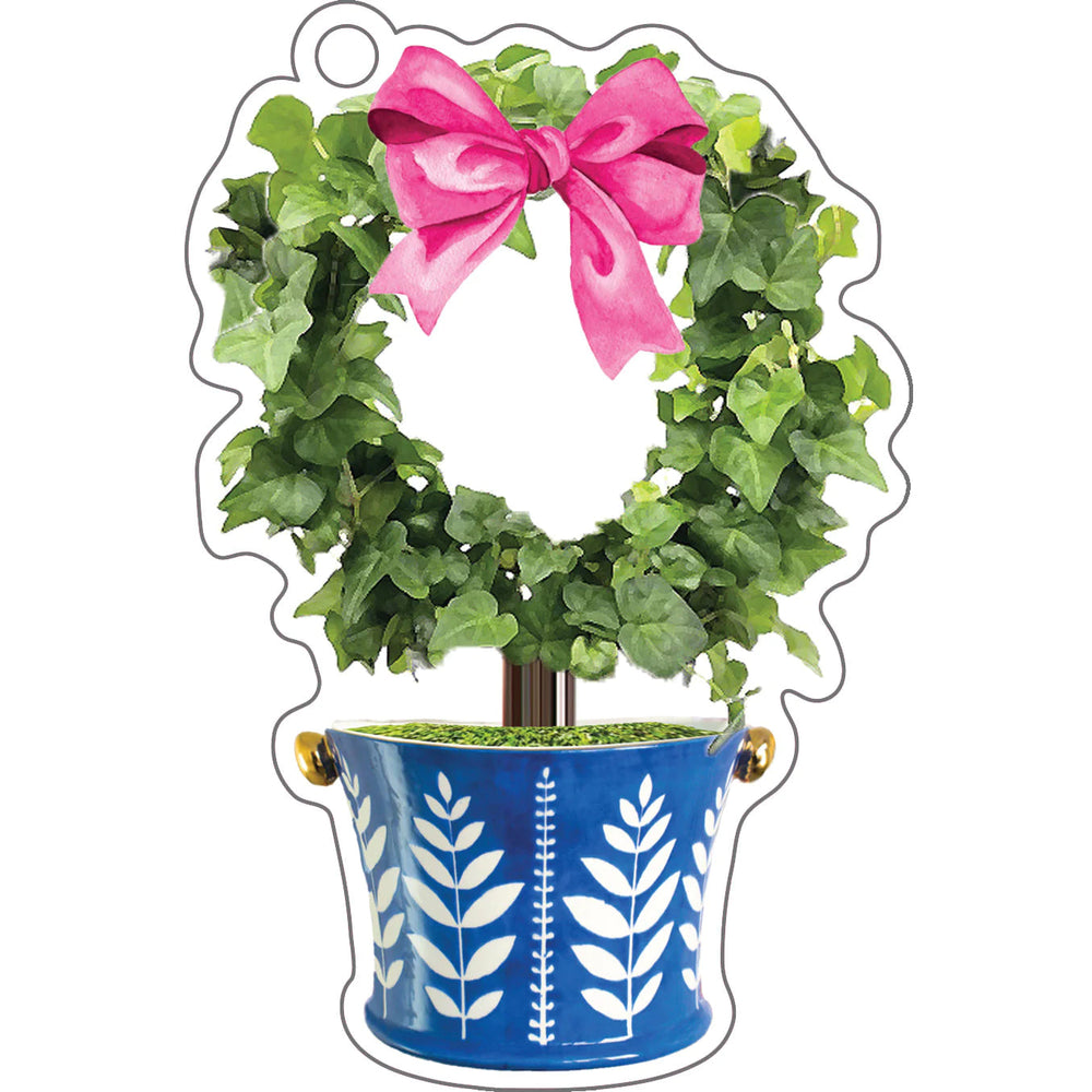 Circle Topiary Tree Die Cut Gift Tags Notebooks & Notepads WH Hostess 