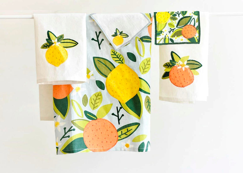 Citrus Large Hand Towel Hand Towel Coton Colors 