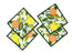 Citrus Print Cocktail Napkins - Set of 4 Cocktail Napkins Coton Colors 