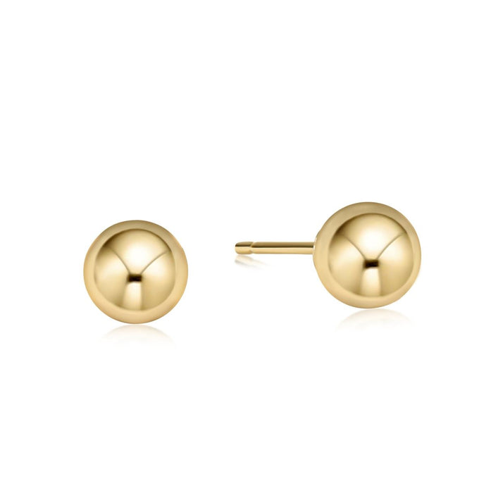 Classic Ball Studs - Gold Earrings eNewton 8mm 