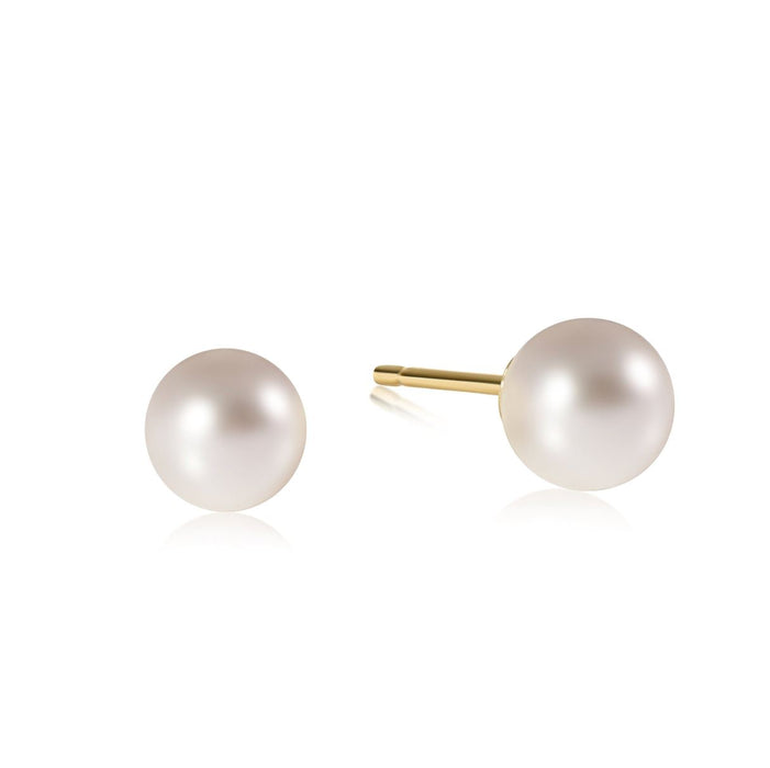 Classic Ball Studs - Pearl Earrings eNewton 8mm 