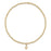 Classic Gold 2mm Bead Bracelet - Signature Cross Gold Charm Bracelet eNewton 