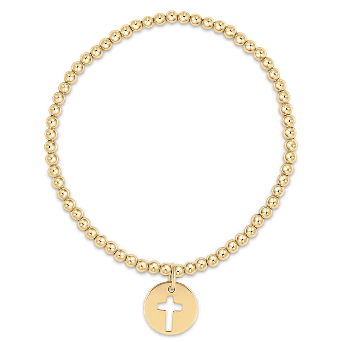 Classic Gold 3mm Bead Bracelet - Blessed Charm Bracelets eNewton 