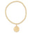 Classic Gold 3mm Bead Bracelet - Blessing Large Gold Charm Bracelet eNewton 