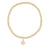 Classic Gold 3mm Bead Bracelet - Signature Cross Gold Charm Bracelet eNewton 