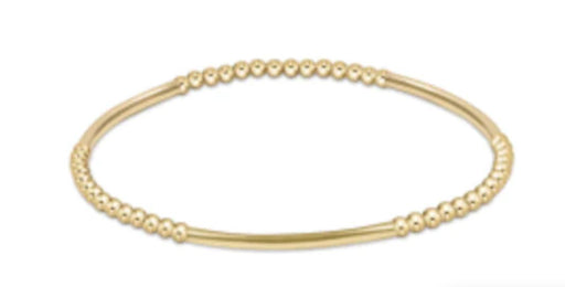 Classic Gold Pattern 2.5mm Bead Bracelet Bliss Bar Bracelets eNewton 