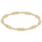 Classic Joy Pattern Bead Bracelet - Gold Bracelets eNewton 4mm 