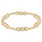 Classic Joy Pattern Bead Bracelet - Gold Bracelets eNewton 6mm 