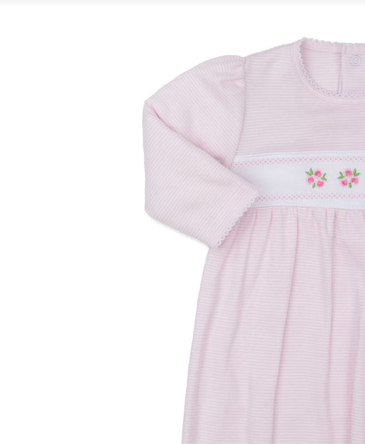 Classic Treasures Embroidered Floral - Pink Girl Gown Kissy Kissy 