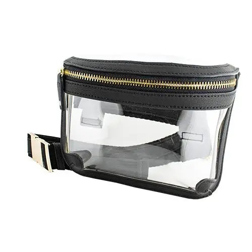 Clear Belt Bag - Black Clear Bag Capri Designs 