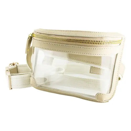 Clear Belt Bag - Tan Clear Bag Capri Designs 