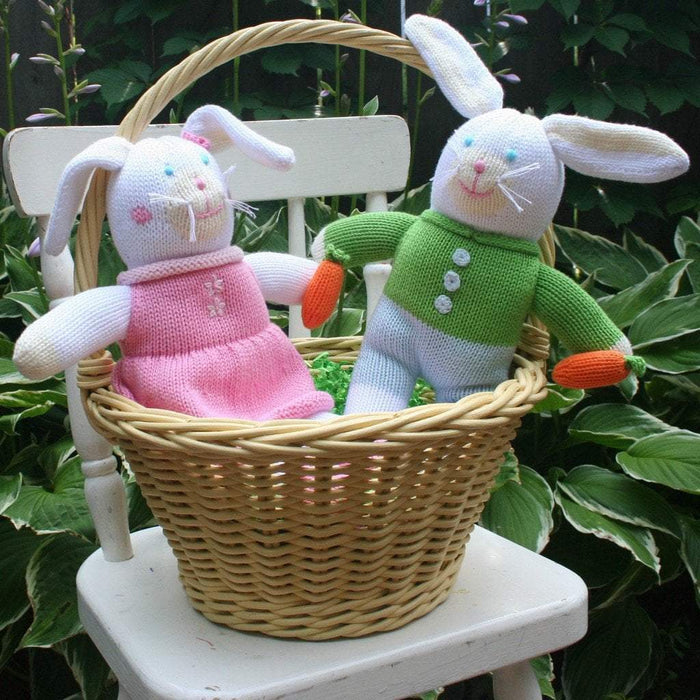 Collin the Bunny Knit Doll Plush Toy Zubels 