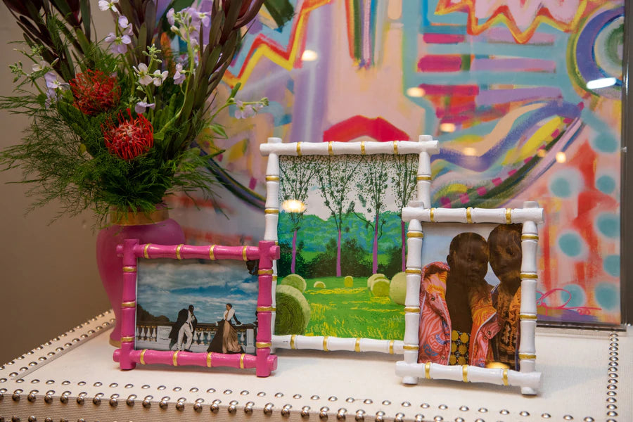 Color Block Chang Mai Picture Frames - White Picture Frames Jayes Studio 