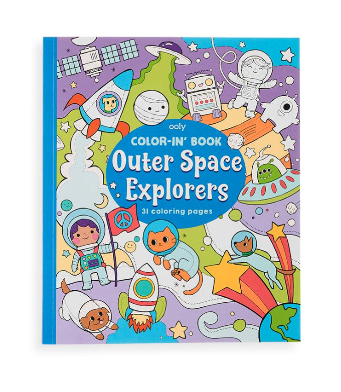 Color-in' Book - Outer Space Explorers Activity Toy Ooly 