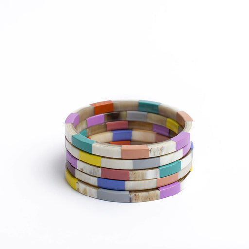 Colorful Tile Bangle Set Bracelets Sunshine Tiendas 