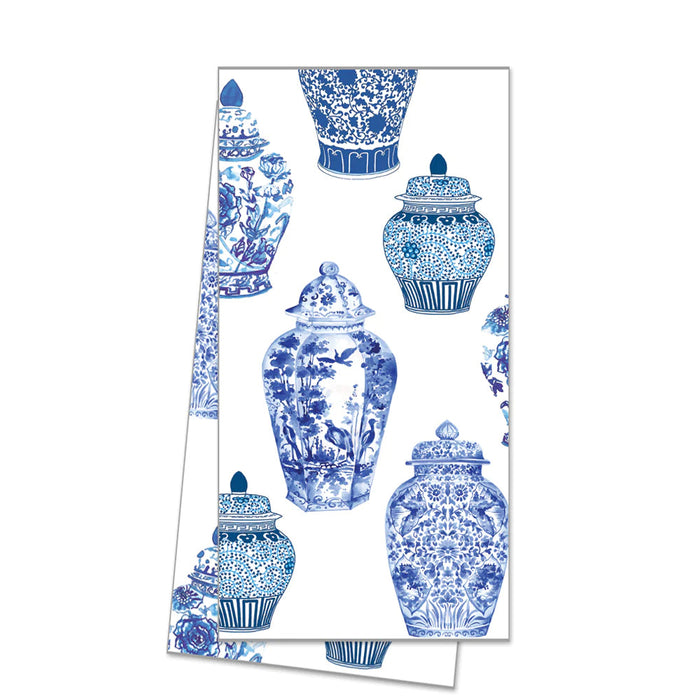 Cotton Tea Towel - Ginger Jar Pattern Kitchen Towel WH Hostess 