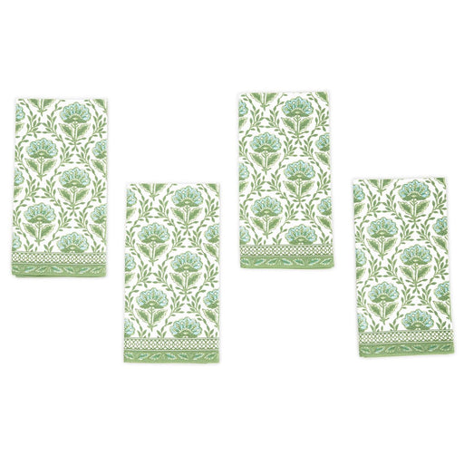 Countryside Set of 4 Floral Pattern Napkins Dinner Napkins Two's Company 