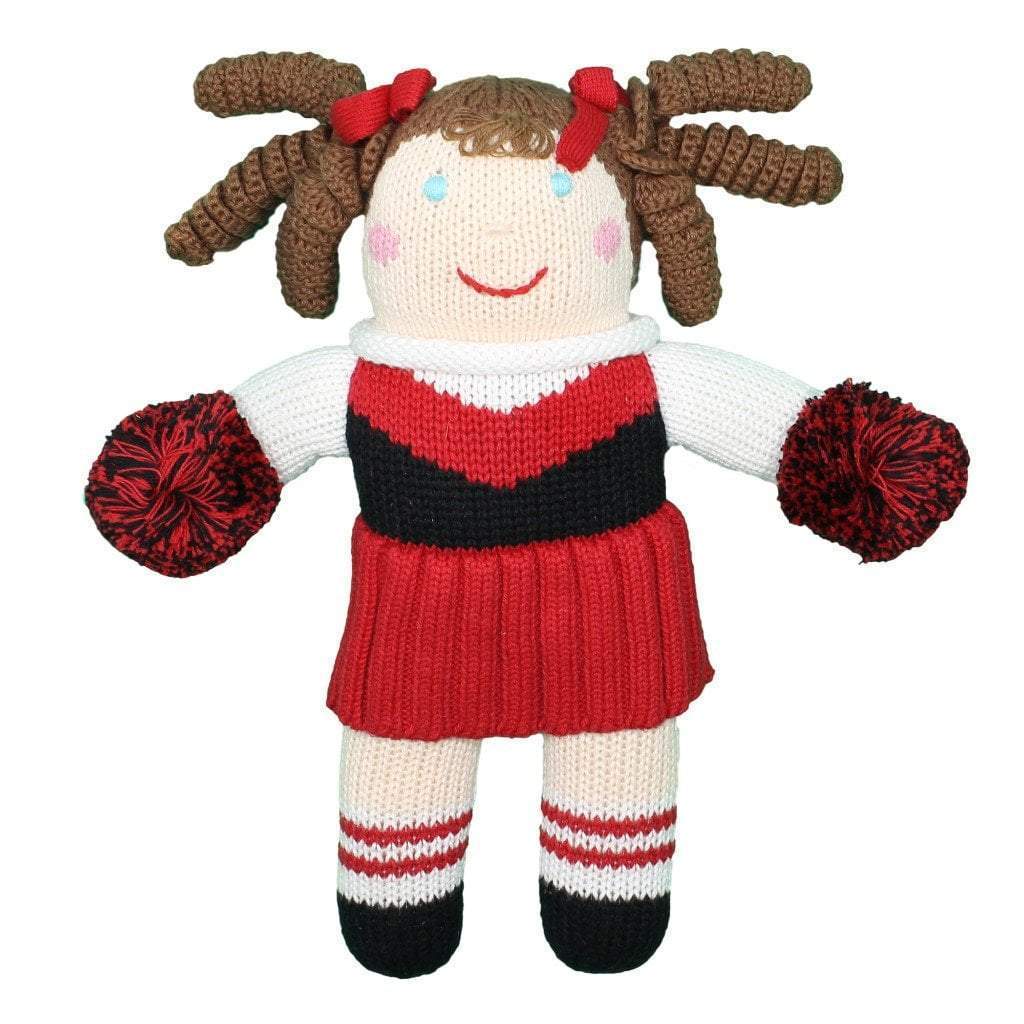 Crochet Cheerleader Dolls Zubels Large Red/Black