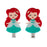 Cute Doll with Red Hair Alligator Clips Hair Claws & Clips Lillies and Roses 