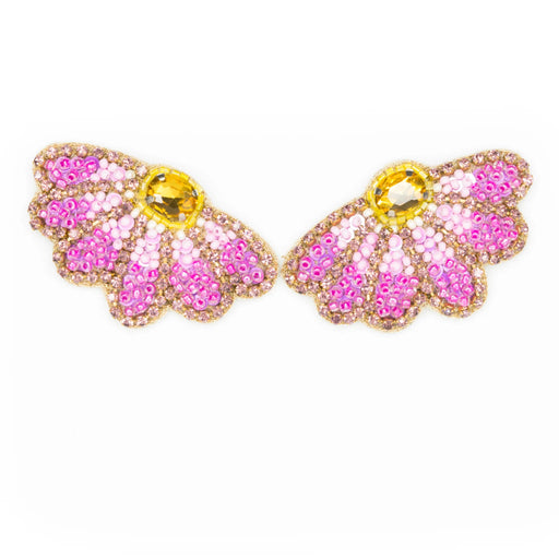 Daisy Earrings - Purple Earrings Beth Ladd 