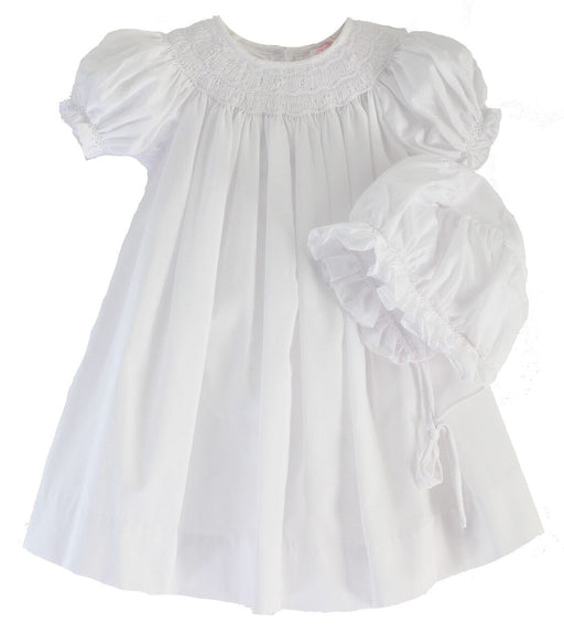 Daygown with Wave Smocking Baby Gown Petit Ami 