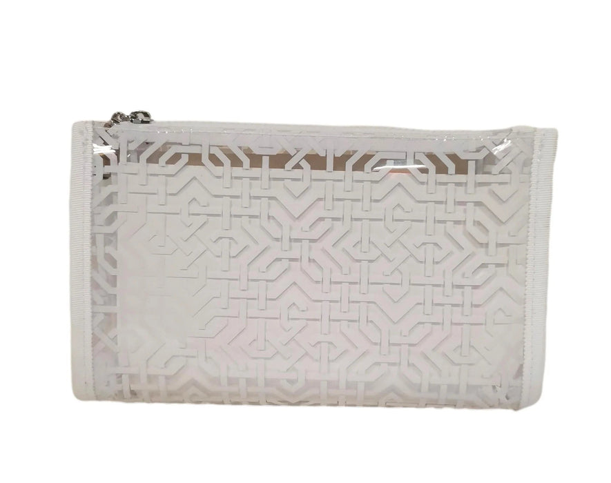 Daytripper Pouch - Clear Cosmetic/Accessories Bags TRVL Design White Lattice 