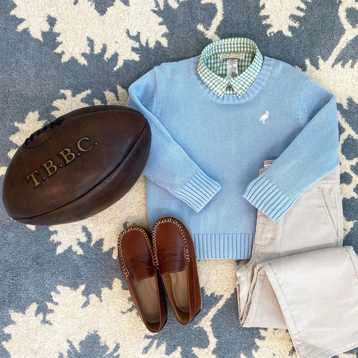 Dean's List Dress Shirt - Kiawah Kelly Green & Barrington Blue Chandler Check Boy Shirt Beaufort Bonnet 
