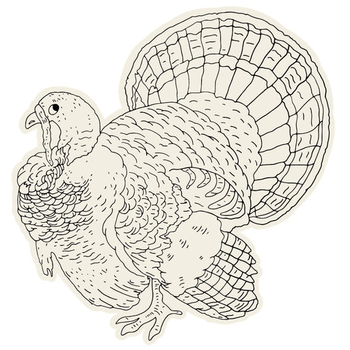 Die-Cut Coloring Turkey Placemat Placemats Hester and Cook 