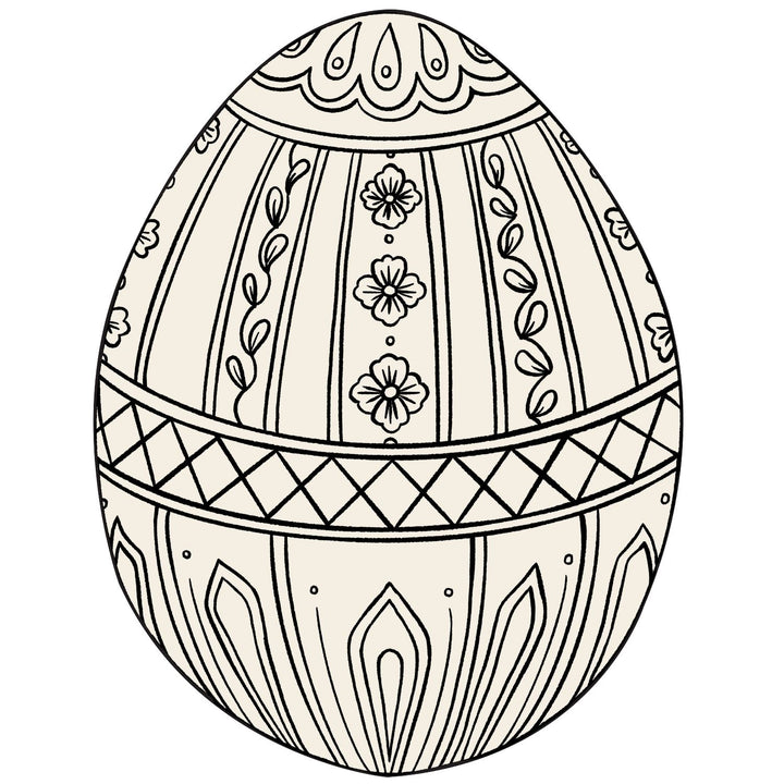 Die-Cut Placemat - Easter Egg Coloring Placemats Hester and Cook 