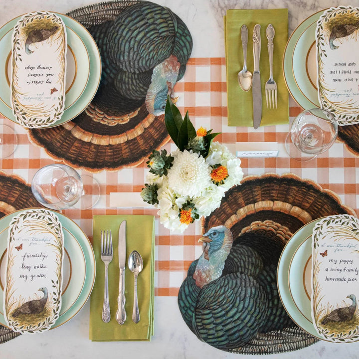 Die-Cut Placemat - Heritage Turkey Placemats Hester and Cook 