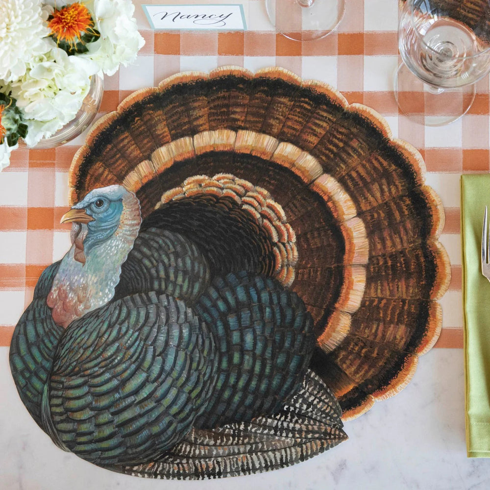 Die-Cut Placemat - Heritage Turkey Placemats Hester and Cook 