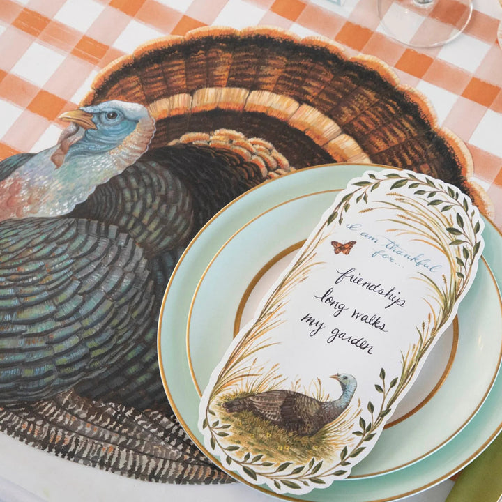 Die-Cut Placemat - Heritage Turkey Placemats Hester and Cook 
