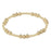 Dignity Joy Pattern 6mm Bead Bracelet - Gold Bracelet eNewton 5mm 