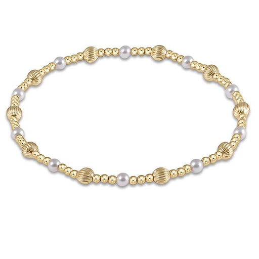 Dignity Sincerity Pattern 4mm Bead Bracelet Bracelet eNewton Pearl 