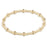 Dignity Sincerity Pattern Bead Bracelet - Gold Bracelet eNewton 5mm 
