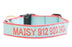 Dog Collar Dog Upcountry Large Light Blue/Coral