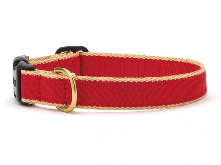 Dog Collar Dog Upcountry Large Red/Khaki