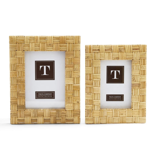 Dream Weaver Rattan Woven Photo Frame Picture Frames Two's Company 