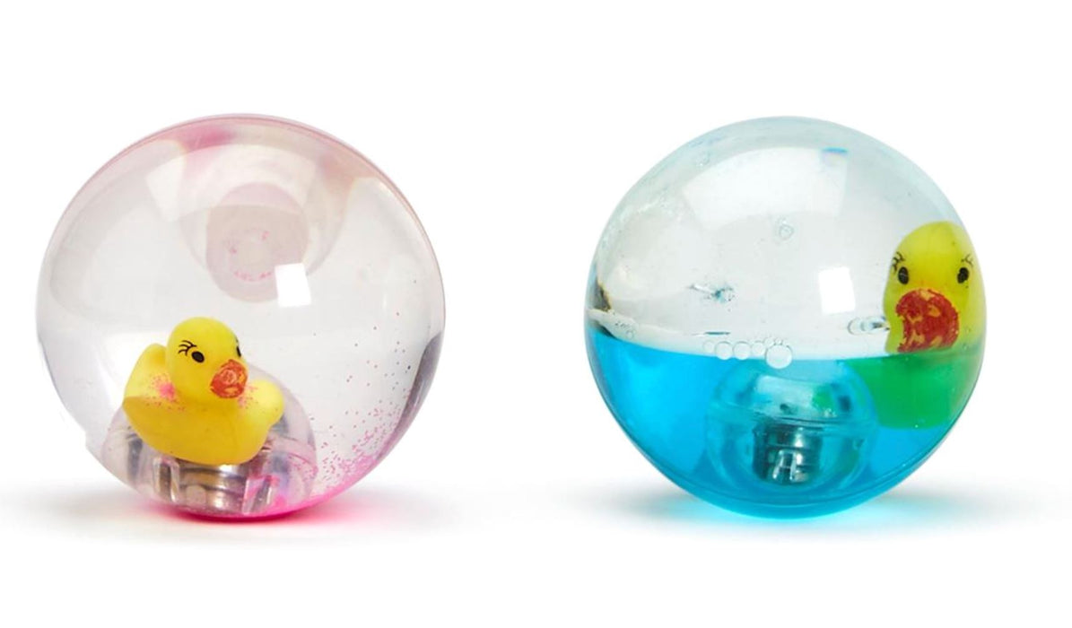 Duckie Light Up Glitter Bouncing Ball Activity Toys Two's Company 