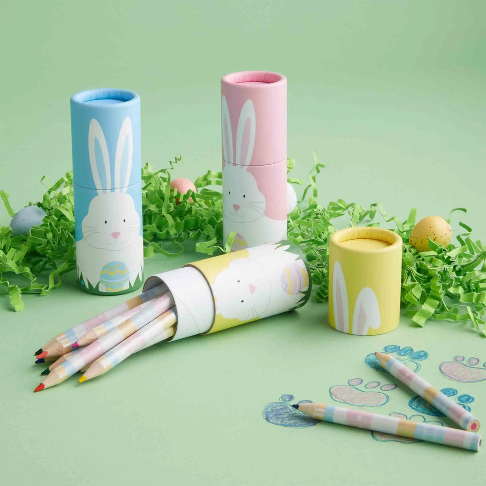 Easter Bunny Colored Pencil Set Activity Toy MudPie 